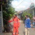 Cegah Covid-19, PMII Tegal Peduli Penyemprotan Disinfektan ke Rumah Warga