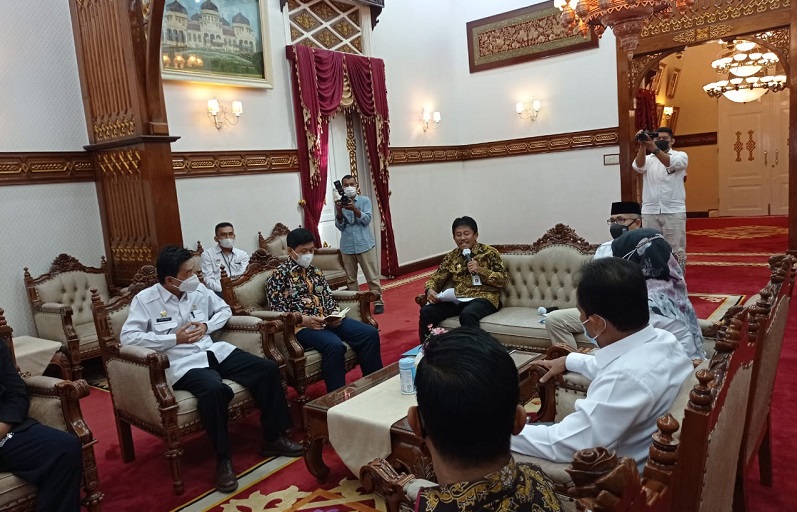 Inspektorat Jenderal (Itjen) Kementan menggelar rapat terbatas dengan Pemerintah Provinsi Aceh, Kamis, (22/4/2021). - keuanganonline.id