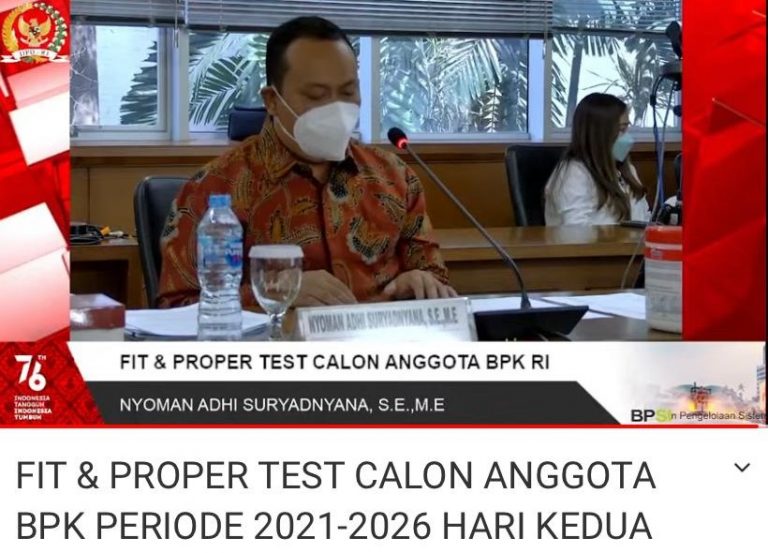 Suasana Fit and Proper Test Calon Anggota BPK di Komite IV DPD