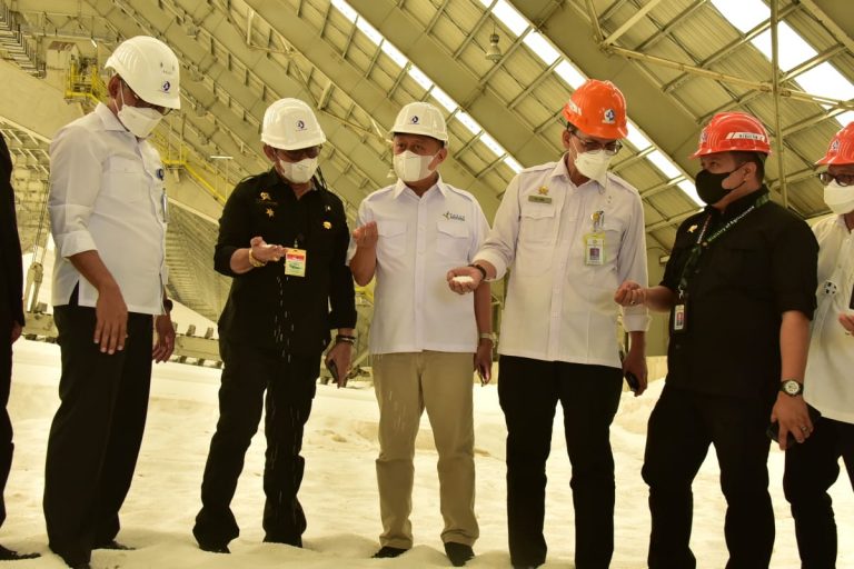 Menteri Pertanian Syahrul Yasin Limpo (Mentan SYL) melakukan kunjungan ke PT. Pupuk Kalimantan Timur (Kaltim) guna memastikan stok dan meningkatkan kapasitas serta kualitas pupuk untuk peningkatan produktivitas komoditas pertanian, Jumat (10/9/2021).