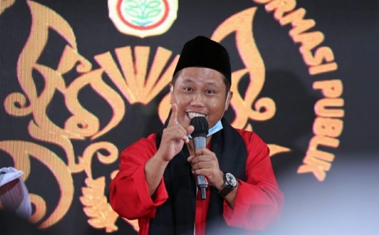 Komedian Narji saat menjadi Narasumber Strategi Merancang Konten Media Sosial untuk Menggenjot Bisnis Pertanian, Jumat (17/9).