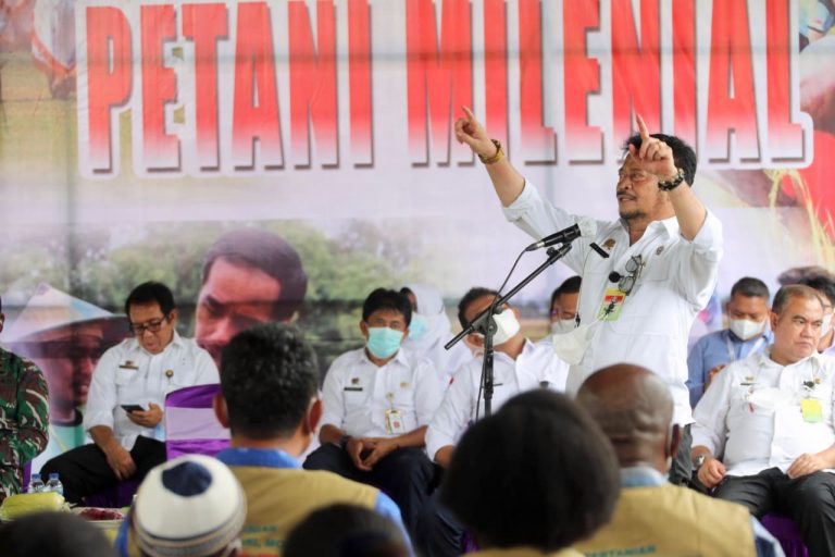 Kementan Menggelar Pelatihan kewirausahaan untuk petani milenial di Sorong Papua Barat