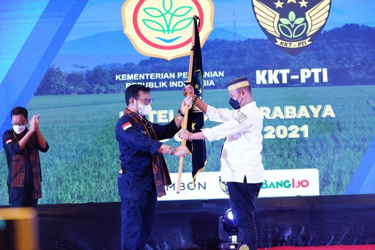 Menteri Pertanian Syahrul Yasin Limpo (SYL), saat Workshop Manajemen Kelompok Usaha Bersama Pemuda Tani, Jumat (8/10/2021).