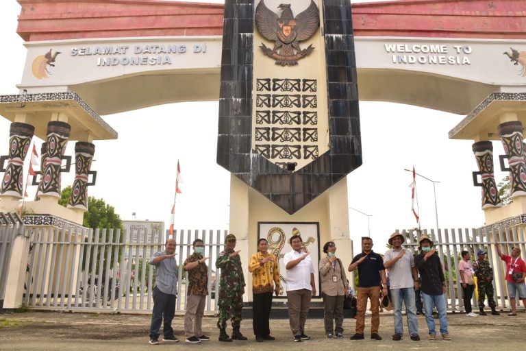 Kepala Balai Karantina Pertanian kelas 1 Jayapura, Muhlis Natsir di Pos Lintas Batas Negara Skouw, Indonesia-PNG, Jumat (12/11/2021).