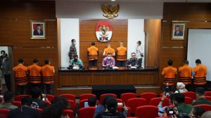 Konferensi Pers KPK penetapan Tersangka Walikota Bekasi Rahmat Effendi pada Kamis (6/1/2022) Malam.