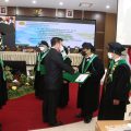 Menteri Pertanian Syahrul Yasin Limpo pada Orasi Pengukuhan Tiga Profesor Riset di Kementerian Pertanian di Bogor, Jumat (28/1/2022).