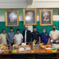 Jajaran Pengurus GP NasdemJakarta Selatan saat kunjungan silaturahim dengan PCNU Jakarta Selatan Kamis (3/2/2022).