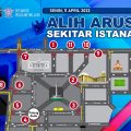 Rekayasa Lalin Demo 11 April di sekitar Istana Negara Ditutup, Berikut Rutenya