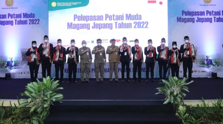 Menteri Pertanian Syahrul Yasin Limpo melepas Petani Muda Magang ke Jepang