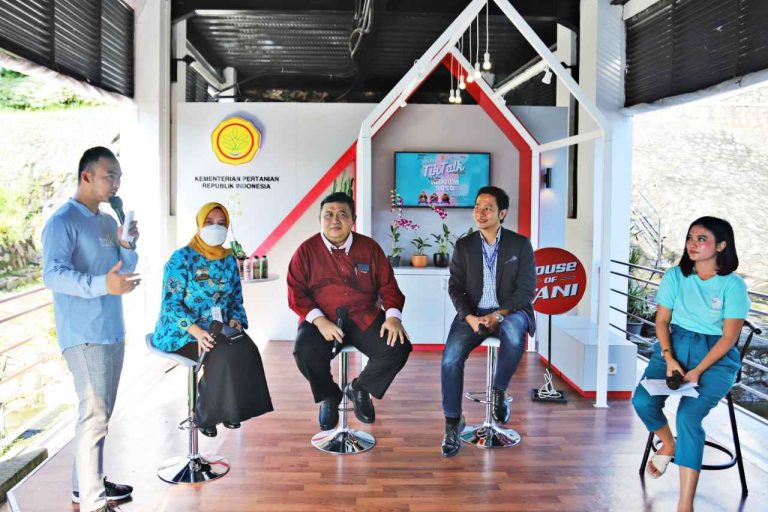 CEO Sweet Sundae, Andromeda Sindoro dalam acara tani inspiratif kekinian talkshow atau (tilk talk) Kementan yang digelar Jumat, 3 Juni 2022.