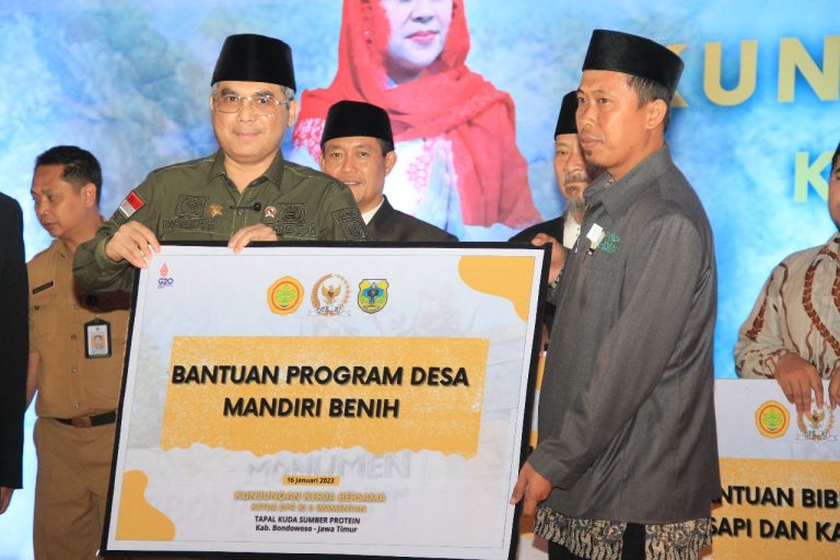 Wakil Menteri Pertanian (Wamentan) Harvick Hasnul Qolbi saat di Pondok Pesantren Al-Ishlah Bondowoso
