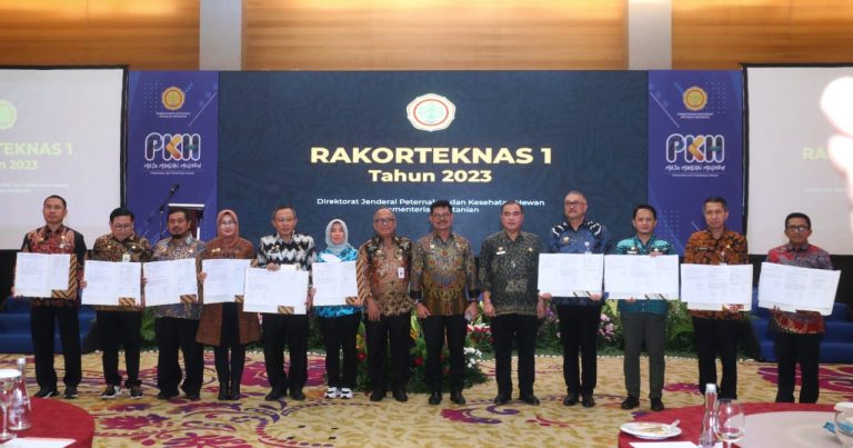 Menteri Pertanian Syahrul Yasin Limpo (Mentan SYL)  saat membuka Rapat Koordinasi Teknis Nasional (Rakorteknas) Ditjen Peternakan dan Kesehatan Hewan