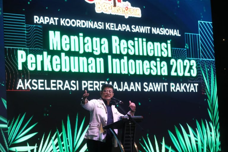 Menteri Pertanian Syahrul Yasil Limpo pada Rakor Sawit Nasional