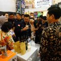 Menteri Pertanian Syahrul Yasin Limpo (Mentan SYL) saat menghadiri Social Creative Coffee Expo sekaligus Launching Kopi Komandan yang digelar di Trans Studio Makasar, Minggu, 12 Maret 2023.