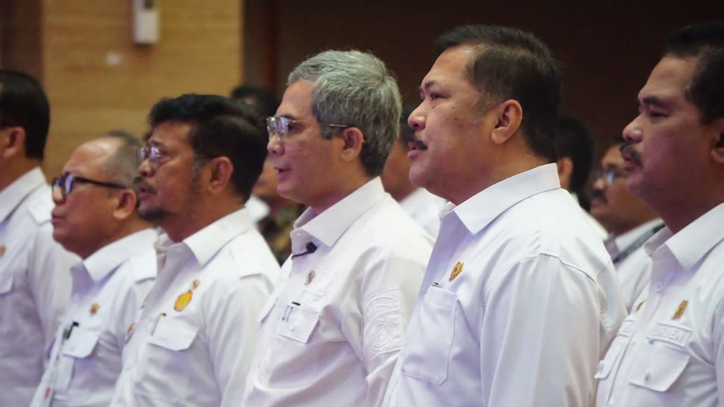 Wakil Menteri Pertanian (Wamentan), Harvick Hasnul Qolbi saat menghadiri pembukaan Musrenbangnas 2023 di Gedung Auditorium Kementerian Pertanian, Jakarta, Rabu (12/7/2023). Foto: istimewa
