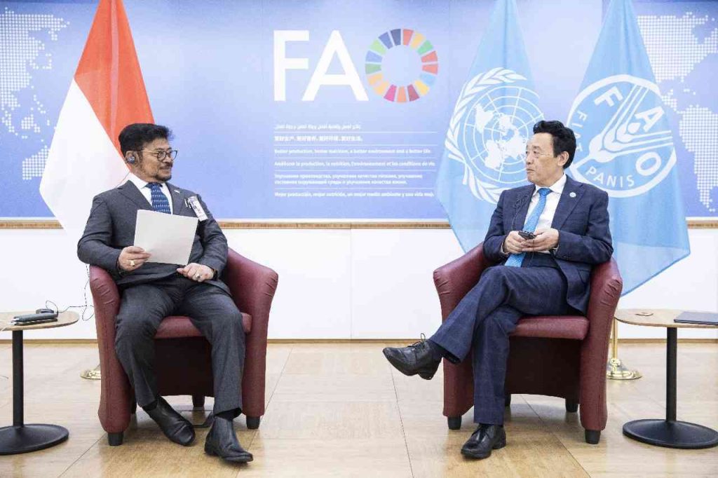 Menteri Pertanian (Mentan) Republik Indonesia Syahrul Yasin Limpo (SYL) menghadiri Global Conference on Sustainable Livestock Transformation yang diadakan oleh Food and Agriculture Organization (FAO) di Roma, Italia