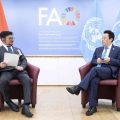 Mentan SYL - Dirjen FAO Sepakat Perkuat Pertanian Kawasan Pasifik dan Selatan Afrika