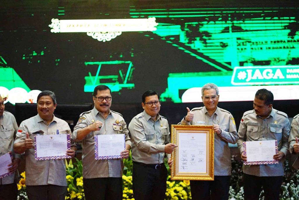 kegiatan penandatangan pakta integritas yang digelar di Kantor Kementan, Kamis, 12 Oktober 2023.