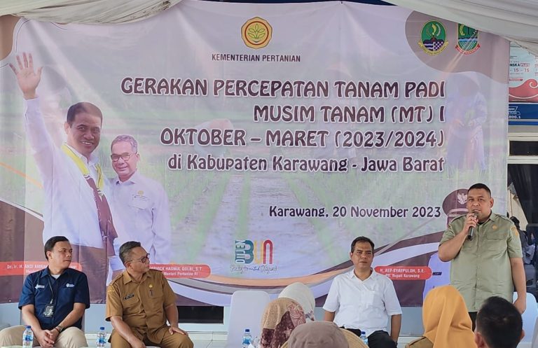 Andi Nur Alam Syah, Direktur Jenderal Perkebunan, Senin (20/11) di Karawang.